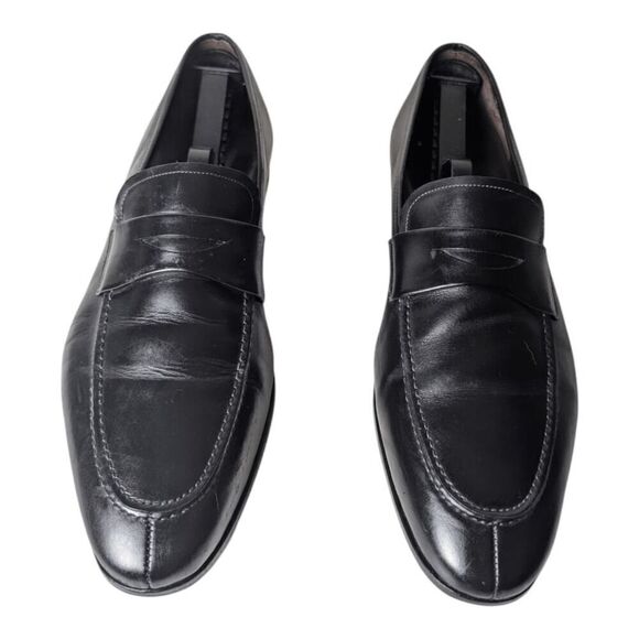 MEZLAN Black Leather Loafer Size 11M